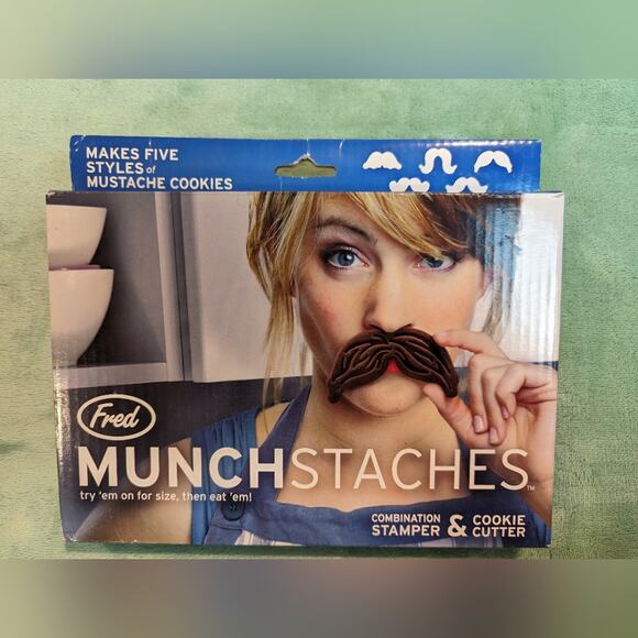 Fred Other - Mustache Cookie Cutters NIB